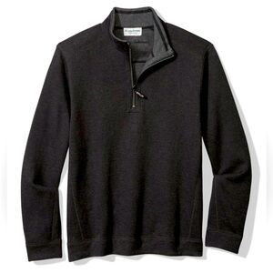 Men’s Tommy Bahama reversible gray half zip sweater